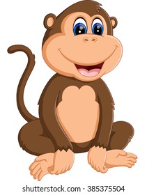 cute Cartoon monkey of illustration