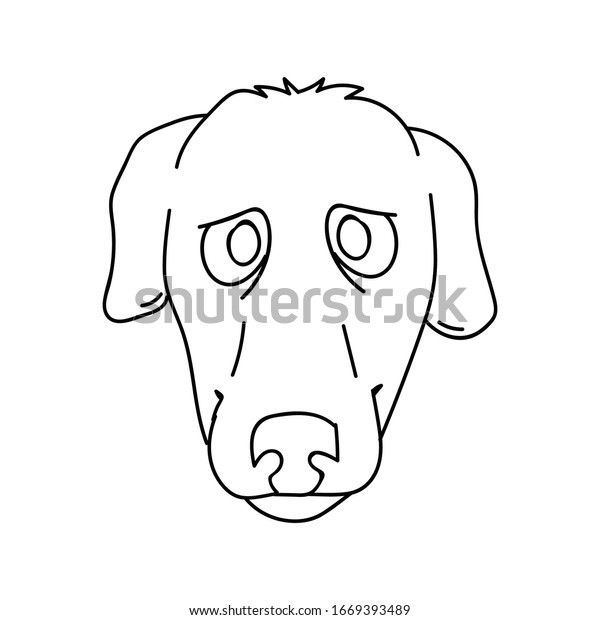 かわいいアニメのモノクログレイハウンド犬の顔線アートベクター画像クリップアート 犬好きの犬の家族競走犬 ペットホールイラスト用の純血種の家庭用犬 速く子犬の犬 Eps10 のベクター画像素材 ロイヤリティフリー