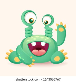 Cute cartoon monster