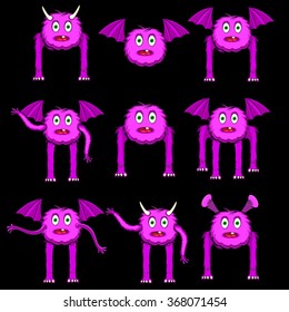 cute cartoon monster
