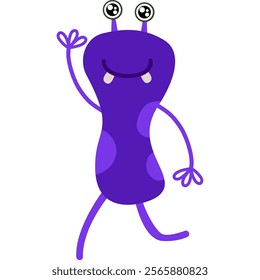 Cute Cartoon Monster Character Illustration