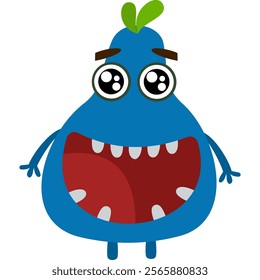 Cute Cartoon Monster Character Illustration