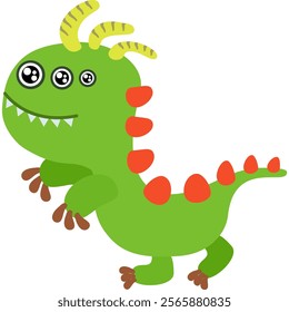 Cute Cartoon Monster Character Illustration