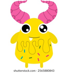 Cute Cartoon Monster Character Illustration