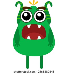 Cute Cartoon Monster Character Illustration