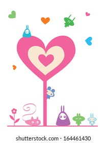 cute cartoon monster friends