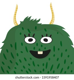 Cute Cartoon Monster. Kids design