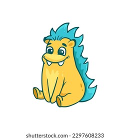 Cute cartoon monster on white background. Icon monster. Alien. Vector illustration 