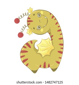 Cute cartoon monster. Print for children