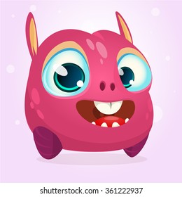 Cute cartoon monster. Vector character