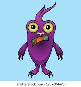 cute cartoon monster in Vector illustration