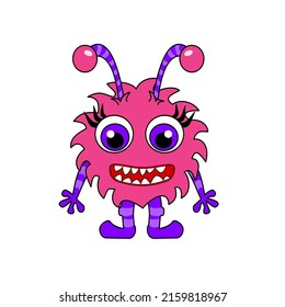 cute cartoon monster vector illustration