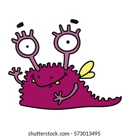cute cartoon monster. vector illustration