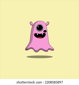 Cute cartoon monsters character. Monsters in flat style vector. Vector illustration.
