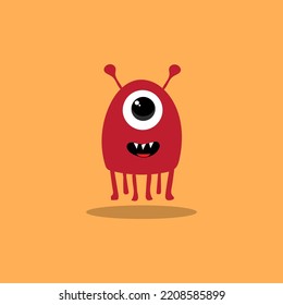 Cute cartoon monsters character. Monsters in flat style vector. Vector illustration.