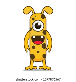 cute cartoon monsters mascot kawaii