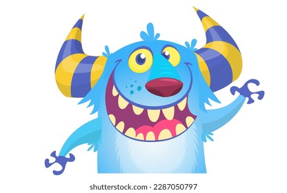 Cute cartoon Monsters. Set of cartoon monsters: ghost, goblin, bigfoot yeti, 
troll, dragon and alien . Halloween design