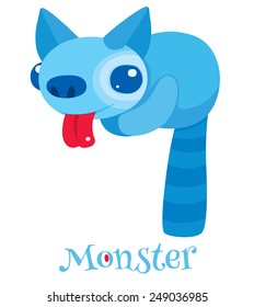 Cute cartoon monsters - vector character