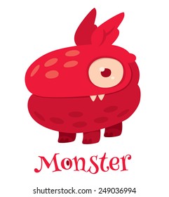 Cute cartoon monsters - vector character