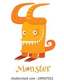 Cute cartoon monsters - vector character