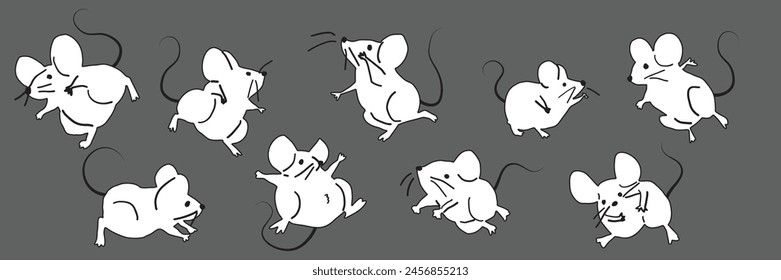 "Nette Cartoon Maus: Malbuch