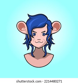 Cute Cartoon Mouse Mascot.Fiction Characters.Fairy Tale Characters.Isolated.