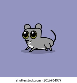 cute cartoon mouse vector illustration for children's book logo or mascot