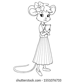 Girl Coloring Pages Images Stock Photos Vectors Shutterstock