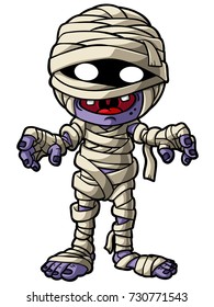 Cute Cartoon Mummy Standing