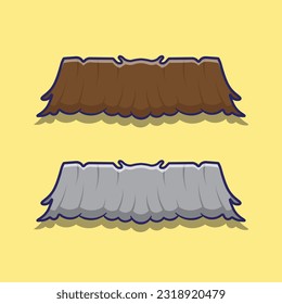 Cute cartoon of mustache vector illustrations icon mascot with isolated layers