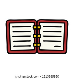 tira cómica de un libro de notas