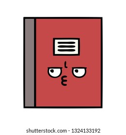 süßer Cartoon eines Notebooks