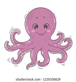 Cute Cartoon Octopus