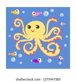cute cartoon octopus
