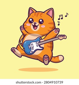 Cute Cartoon Orange Cat