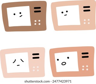Cute Cartoon Oven Vector Illustration | Minimalist Style