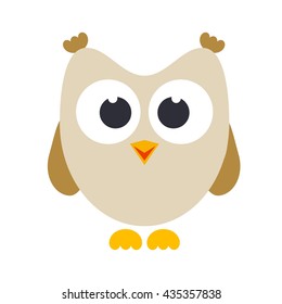 Cute cartoon owl icon