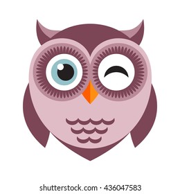 cute cartoon owl icon