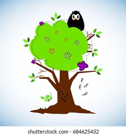 Cute cartoon owls vector set for baby showers, birthdays and invitation designs