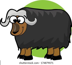 Cute cartoon ox 