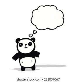 panda de dibujos animados adorables