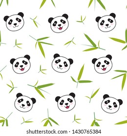 Cute Cartoon Panda Animal Kids Pattern