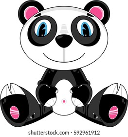 Cute Cartoon Panda Bear