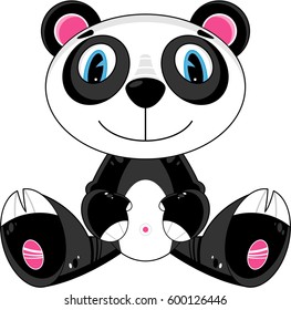 Cute Cartoon Panda Bear