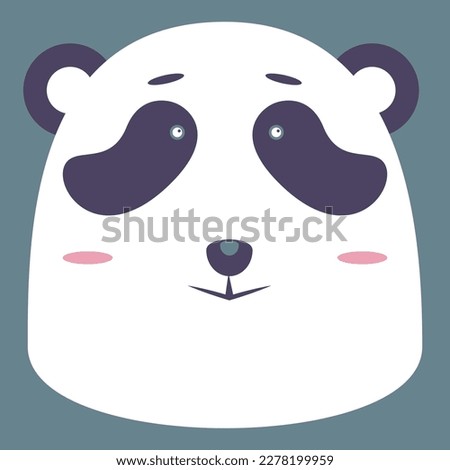 Cute cartoon Panda character. Pandas are a species of bear that are native to China.Pandas are beloved around the world and are considered a symbol of conservation.