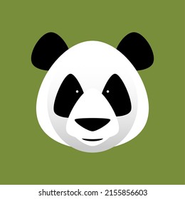 Cute cartoon panda vector avatar