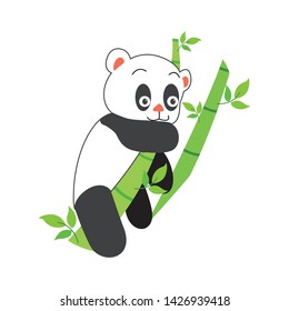 Cute Cartoon Panda Vector Illustration