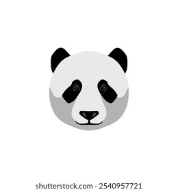 Cute Cartoon Panda vector Illustration on white background.