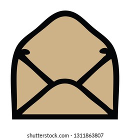 cute cartoon of a paper envelope