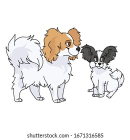 パピヨン 犬 のイラスト素材 画像 ベクター画像 Shutterstock